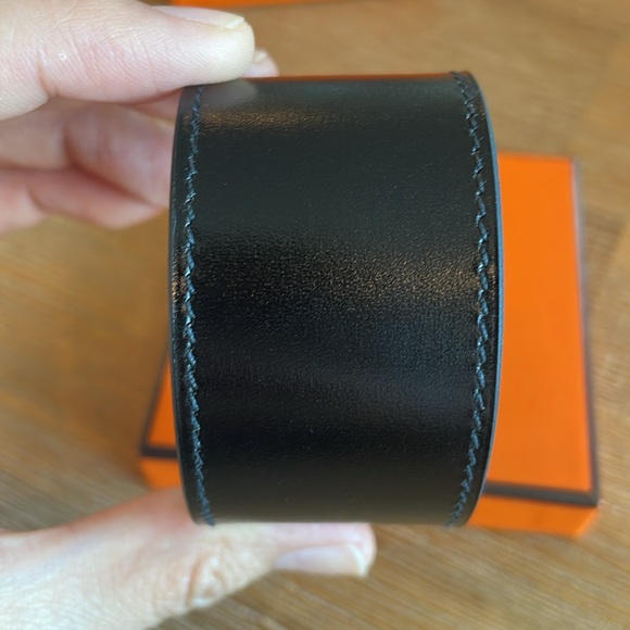 Hermès Kelly Dog Bracelet Black and Silver - Picture 5 of 6